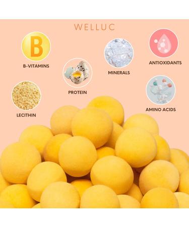 Freeze Dried Quail Egg Yolk for Cats & Dogs | Single Ingredient Raw Pet Treats | Pasture Raised - High Protein Healthy Food Topper Training Treats for Shiny Coat | 150g (5.3 oz) Resealable Jar - Buy Online on GoSupps.com