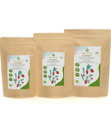 Organic Dried Cranberry (500g) Whole Cranberries Organically Grown Lightly Sweet With Fruit Juice 100% Natural and Pure Snack with Ready to Eat Vegan - Buy Online on GoSupps.com