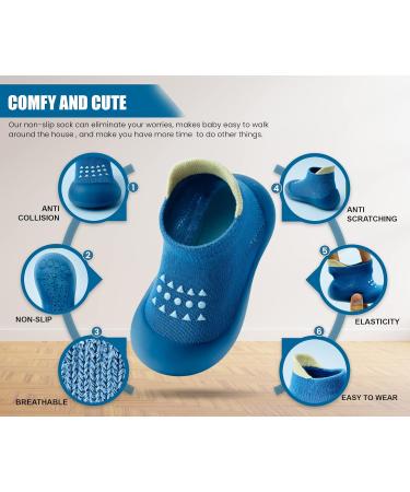 Dookeh Baby Shoes Non-Slip Soft Sole Sneakers 9-12 Months - Blue - Buy Online on GoSupps.com
