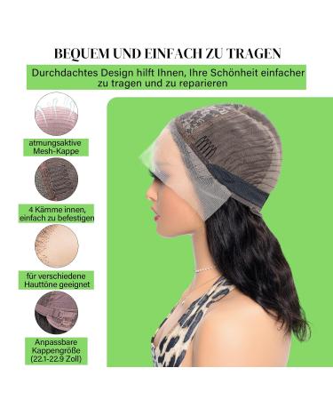 Shop MS.Merry 18 Body Wave Real Hairpieces | 13x4 T-Part Frontal Wigs 180% Density for Black Women - Buy Online on GoSupps.com
