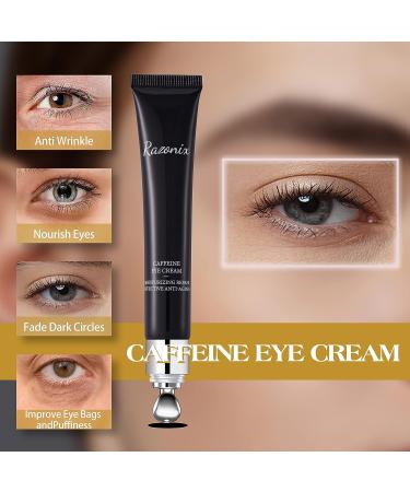 RAZONIX Caffeine Eye Cream 20g - Anti Aging, Dark Circles & Wrinkles | Moisturizing & Revitalizing Under Eye Cream - Buy Online on GoSupps.com