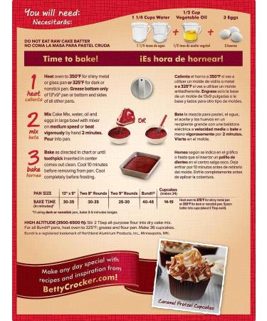 Betty Crocker Super Moist Red Velvet Cake Mix 432g 15oz | Pack of Two - Buy Online on GoSupps.com
