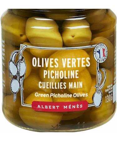 ALBERT MENES AM - Olives - Green Olives Picholine 130g - Buy Online on GoSupps.com