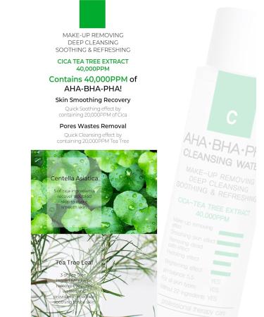 Buy DD ell Micellar Cleansing Water - AHA BHA PHA & Cica Tea Tree Extract - Facial Cleanser & Makeup Remover for All Skin Types - 5.29 fl. oz - Cruelty-Free Alcohol-Free Paraben-Free - Buy Online on GoSupps.com