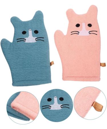 POPETPOP 2 Pairs Children's Bath Gloves Shower Supplies Shower Mittens Exfoliating Mitt Bath Mittens Rough Bath Mitt Bath Foaming Mittens Shower Mitts Shower Gloves Tool Baby Cotton Girl - Buy Online on GoSupps.com
