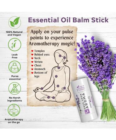 All-Natural Lavender Oil Roll-On Stick | Aromatherapy Sleep Balm & Calming Essential Oils - 0.50 Oz | Once Upon Aroma - Buy Online on GoSupps.com