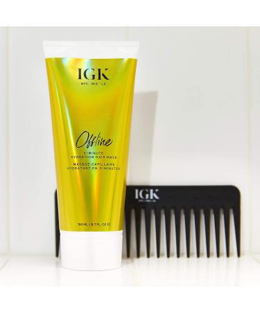 IGK OFFLINE 3 Minute Hydrating Mask - 6.7 fl. oz. | Deep Conditioning Treatment - Buy Online on GoSupps.com