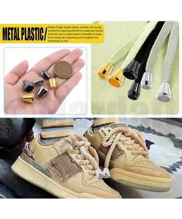 Mardatt 180PCS Rope End Lock Cone Cord Lock Rope End Lock Bell Rope Fastener End Stopper for Lanyard Clothes Backpack Bag DIY 0.3inch 0.4inch 6 styles end stopper locks - Buy Online on GoSupps.com