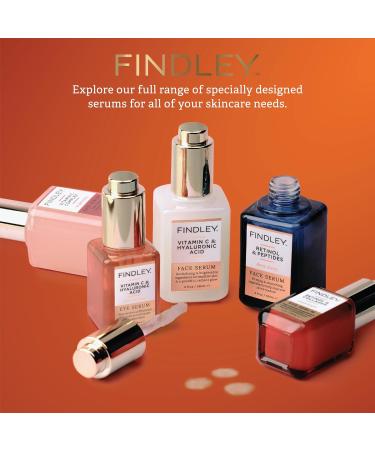 Findley Vitamin C & Hyaluronic Acid All-in-One Eye Serum | Minimizes Puffiness & Dark Circles | Radiant Glow (1 Fl Oz) - Buy Online on GoSupps.com