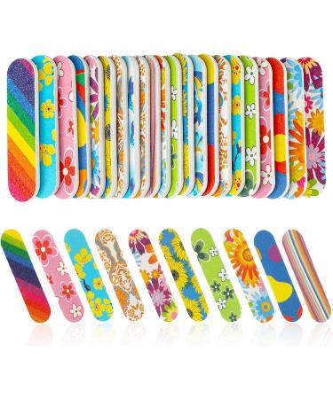 JSRQT 100 Mini Nail Files Double Sided Mini Nail Files Bulk for Natural Acrylic Fake Nails 10 Colors Emery Boards for Nails Nail Filer Professional Nail File Buffer Set Nails Accessories 180/240 Grit - Buy Online on GoSupps.com