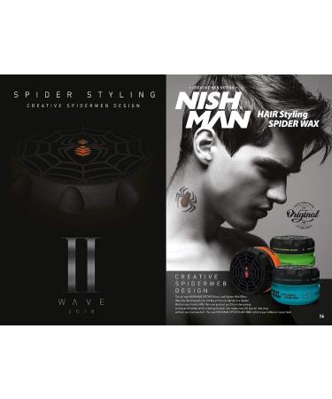 NISHMAN S2 Hair Styling Spider Wax - Green 150 ml | Strong Hold Hair Wax for Ultimate Styling | International Shipping Available - Buy Online on GoSupps.com