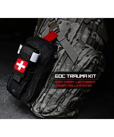 Med Kit Trauma Kit with Tourniquet - Emergency Survival First Aid Kits for Severe Bleeding Control - Military Camping and Hiking Essential - Buy Online on GoSupps.com