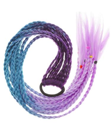 Beaupretty Ponytail Hair Ties ponytail kids braid ponytail braided ponytail extension wigs hair color extensions for knotless braided wigs for black women child girl Hair High temperature 60x7x0.8cm As Shown 1