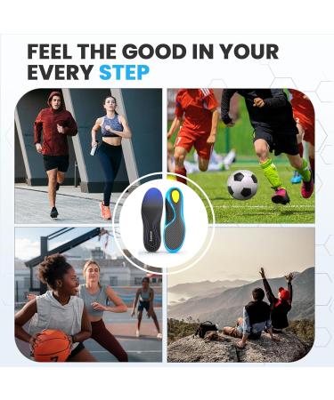Buy Sumiwish Carbon Fiber Insoles - High Arch Support Shoe Inserts for Men & Women | Rigid Support for Turf Toe Foot Fractures & Hallux Rigidus - Buy Online on GoSupps.com
