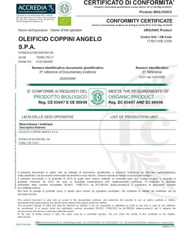 Organic extra virgin olive oil 100% Italian cold extracted 1 can of 5 liters - Buy Online on GoSupps.com