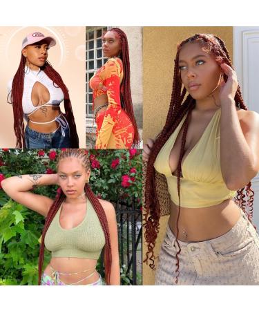 YDDM 26-Inch Pre-Stretched Braiding Hair Extensions - 3 Packs 350# Ginger Red Kunsthaar Braids for Stunning Looks - Buy Online on GoSupps.com