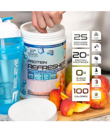 Buy Protein Refresher (25 Servings) - Lemon Iced Tea Whey Protein Powder for Fitness & Bodybuilding | 25 Scoops of Refreshing Protein Boost - Buy Online on GoSupps.com