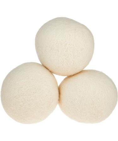 Eco-Friendly Reusable Handmade Wool Dryer Balls - Natural Fabric Softener Set of 3 - Buy Online on GoSupps.com