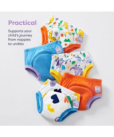 Bambino Mio Unisex Baby Brave Dinos Toddler Training Underwear 2-3 Years - Multicolour - Buy Online on GoSupps.com