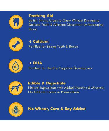 N-Bone Puppy Teething Rings Chicken Flavor 6-Count - 7.2 oz - Chew Toys for Teething Puppies - Buy Online on GoSupps.com