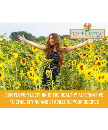 Cape Crystal Sunflower Lecithin Powder 100% Natural and Gluten-Free. It is The Vegan Non-GMO Alternative to Soy Lecithin Powder (8-oz.) - Buy Online on GoSupps.com