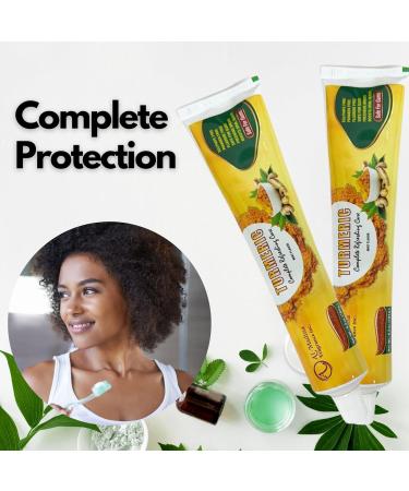 Infinix Herbal and Turmeric Toothpaste withSaffron Tea Tree Aloe Vera Ginger and Turmeric - Paraben Free & Refreshing Oral Care for Sensitive Teeth - Halal - Pack of 3 - Buy Online on GoSupps.com