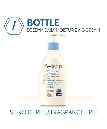 Aveeno Eczema Therapy Daily Moisturizing Cream - Colloidal Oatmeal Lotion for Sensitive Skin, 12 fl. oz - Buy Online on GoSupps.com