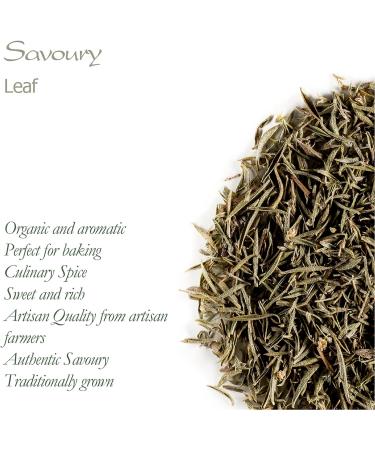Savory Organic Culinary Whole Herb - Quality Savoury Leaf - Savory Spice Savory Leaves Savory Herb Savoury Herb Savory Leaf Savoury 350g - Buy Online on GoSupps.com