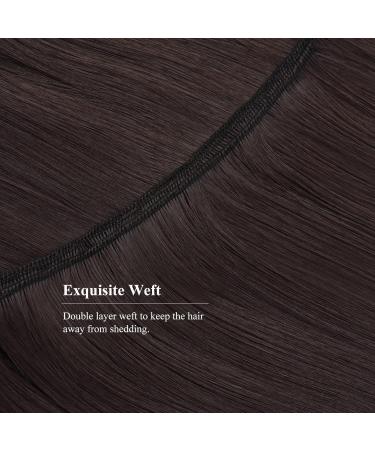 Yamel Training Hair Weave Weft Hair Extensions Medium Brown Straight 16 Inch 100g Synthetic Hair Extensions for Training Weft Medium Brown - Buy Online on GoSupps.com