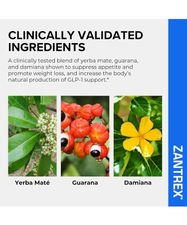 Zantrex Blue Energy & Thermogenesis Boost Energy | Weight Loss Supplement for Appetite Control Increased Calorie Burn and Supports GLP-1 Levels | 120 Capsules 60 Count (Pack of 2) - Buy Online on GoSupps.com