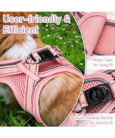 Buy Pink Padded Dog Harness for Small Dogs - Comfortable & Stylish Puppy Harness - Buy Online on GoSupps.com