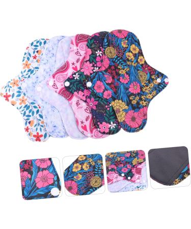 Hemoton 6pcs Washable Menstrual Pads Set | Reusable Period Pads for Women | Durable Mama Cloth | Eco-Friendly Menstrual Hygiene Accessories - Buy Online on GoSupps.com