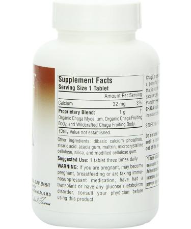 Planetary Herbals Full Spectrum Chaga 1000 mg - Boost Immunity, 60 Tablets - Buy Online on GoSupps.com