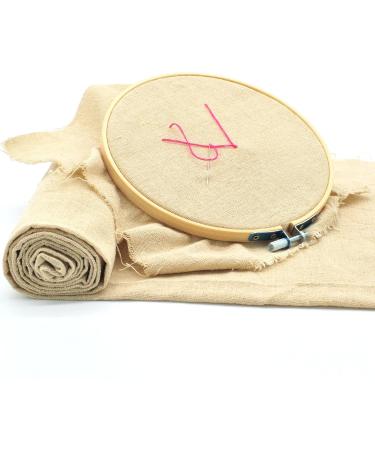 Natural Linen Needlework Embroidery Fabric 20x62inch Cross Stitch Aida Cloth - Rose Flavor - Buy Online on GoSupps.com