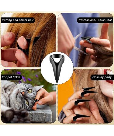 10-Piece Hair Parting Sectioning Tool Set - Black Metal Rings for Braiding, Curling, Styling, and Extensions - Buy Online on GoSupps.com