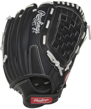Rawlings RSB Slowpitch Softball Glove - Right Hand Throw 33cm | Basket Weave Black/Grey - International Shipping Available - Buy Online on GoSupps.com