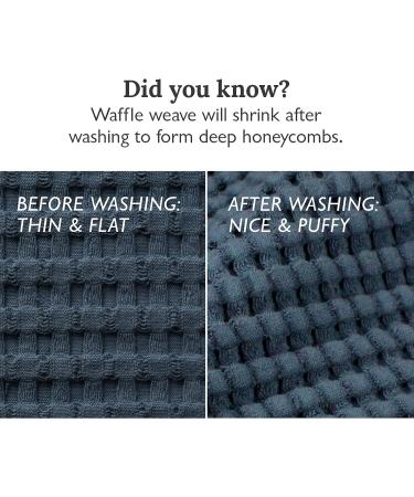 GILDEN TREE Midnight Blue Waffle Towel | Quick Dry Exfoliating Washcloth for Face & Body - Buy Online on GoSupps.com