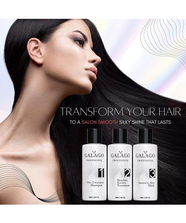 Brazilian Keratin Treatment Kit - 3.4oz 100ml | Imported from Brazil | Hair Straightening and Smoothing Kit | At-Home Blowout Treatment - Buy Online on GoSupps.com