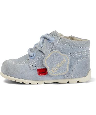 Kickers Unisex Kids Kick Hi Leather Ankle Boot - Baby Blue | 4 UK Child - Buy Online on GoSupps.com