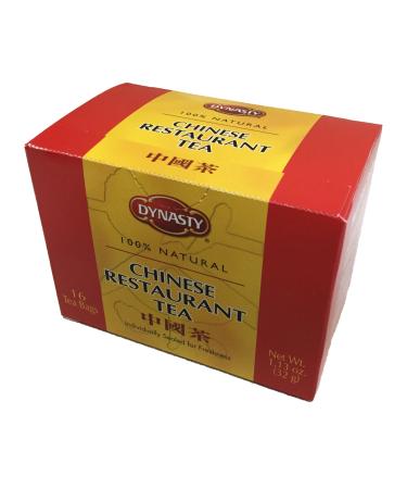 Dynasty 100% Natural Tea 16 Individual Tea Bags Per Pack (Chinese Restaurant, 6 Pack) Chinese Restaurant 16 Count (Pack of 6)
