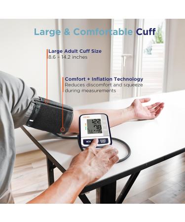 MOBI Digital Blood Pressure Monitor - Accurate Upper Arm BP Machine with 120 Reading Memory Adjustable Cuff & Large LCD Display - Ideal for Indoor/Outdoor Use - Buy Online on GoSupps.com