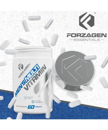 Forzagen Essentials Men's Multivitamin with Creatine and BCAA Complete Vitamin and Mineral Complex 60 Tablets - Buy Online on GoSupps.com