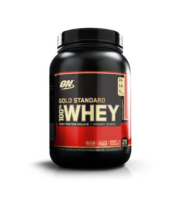 Optimum Nutrition Gold Standard 100% Whey Protein Powder Delicious Strawberry 2 Pound