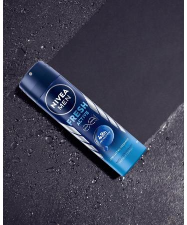 Nivea Men s Deodorant Spray Fresh Active 48H - 150ml | Long-Lasting Refreshing Protection | International Shipping - Buy Online on GoSupps.com