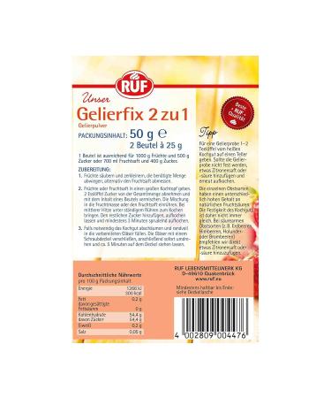Buy Gelierfix 2:1 Gelling Agent for Jam & Jelly | Gluten-Free & Vegan | 17 Pack (17 x 25g) - International Shipping Available - Buy Online on GoSupps.com
