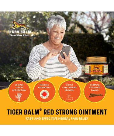 Tiger Balm Pain Relieving Red Extra Strength 18g Relief for Sore Muscles Extra Strength Rub Tiger Balm Extra Strength Tiger Balm Ointment - Buy Online on GoSupps.com