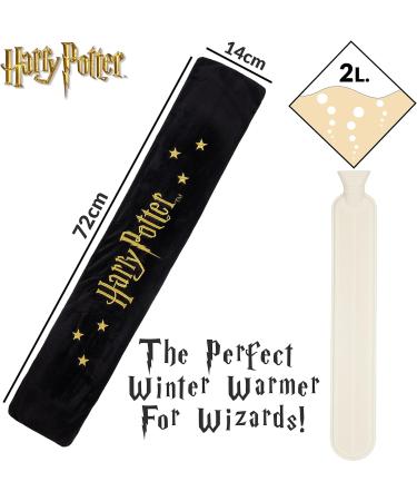 Harry Potter Long Hot Water Bottle with Cover 2L - Shoulder & Neck Relief | Perfect Harry Potter Gift for All Ages - Buy Online on GoSupps.com