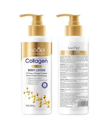 Bone Collagen Anti-Wrinkle Body Lotion | Moisturizing & Refreshing | 10.5oz (300g) - Autumn & Winter Hydration - Buy Online on GoSupps.com