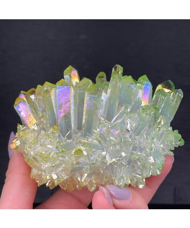 Natural Electroplating Quartz Cluster MeditationHome DecorationStone Crystal Cluster - Buy Online on GoSupps.com
