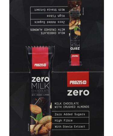 Prozis 24 x Zero Milk Chocolate with Almonds 27 g - Buy Online on GoSupps.com